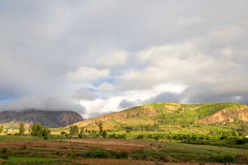 Fototapeta na wymiar Landscape shot of the island of Madagascar