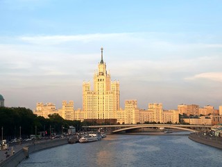 Fototapeta na wymiar view of moscow city