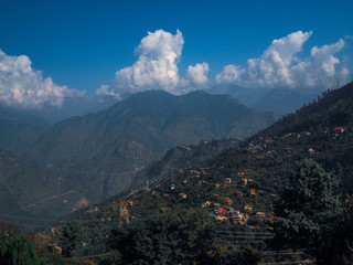 Sarahan, a small mountain town in Himachal Pradesh, India