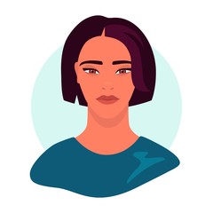 woman profile on isolated background vector illustration