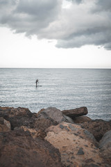 fishing on the beach