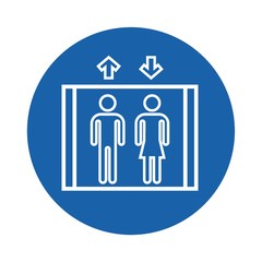 people on a elevator