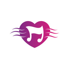 Love music logo design
