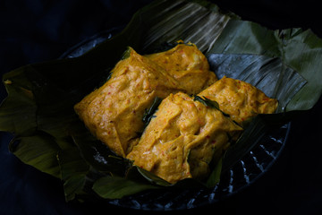 Thai food, Steamed fish with coconut milk curry