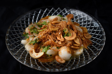 Thai finest style food ,Mangosteen spicy salad