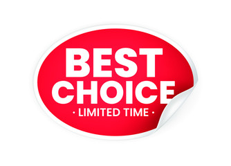 Hight Quality Detailed Premium Red Label Collection on White Background . Isolated Vector Elements