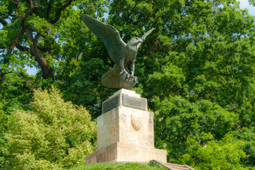 Statue in nature park, Maksimir Zagreb