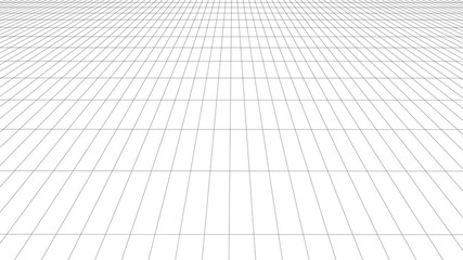 Vector perspective grid. Detailed lines forming an abstract background
