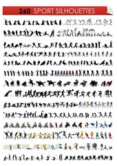 Fototapeta premium sports silhouette