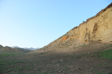 mountain landscape with blue sky