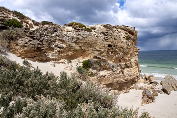 Rock on the coast, Flinders Chase National Park. Australia