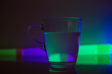 background photo A glass of water with light and shadow abstract beautiful vivid fresh thirsty...