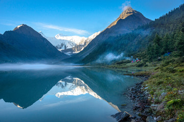 The view on Belukha mountain in Altai Mountains