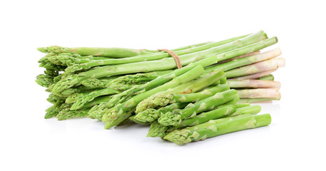 Asparagus isolated on white background. full depth of field