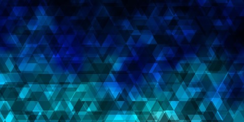 Obraz premium Light BLUE vector pattern with lines, triangles.