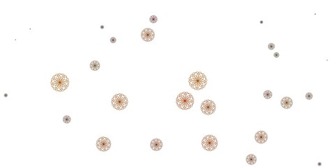 Light Green, Yellow vector pattern with spheres.