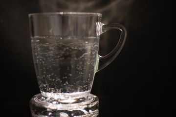 background photo A glass of water with light and shadow abstract beautiful vivid fresh thirsty clean healty refresh