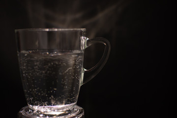 background photo A glass of water with light and shadow abstract beautiful vivid fresh thirsty clean healty refresh