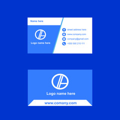 Obraz premium Modern minimalist business card design 