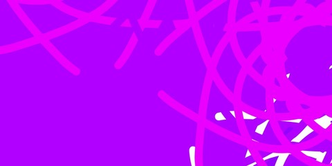 Light Purple vector backdrop with chaotic shapes.