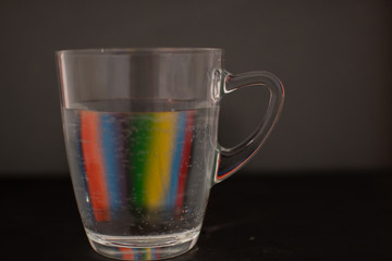 background photo A glass of water with light and shadow abstract beautiful vivid fresh thirsty clean healty refresh colorful color