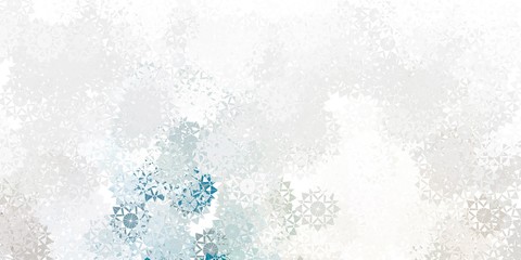 Light gray vector background with christmas snowflakes.