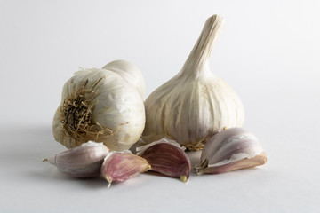garlic head and garlic cloves