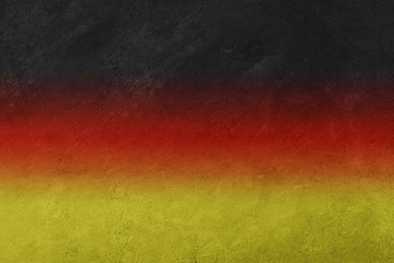 Germany flag on concrete background.