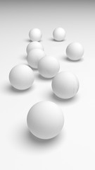 White abstract background. Lowpoly backdrop. Crumpled paper. 3D illustration