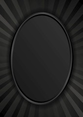 Fototapeta na wymiar black plate on black background 