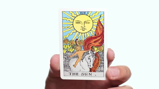 Tarot cards : THE SUN Major Arcana