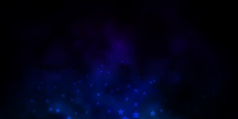 Dark Multicolor vector background with colorful stars. Colorful illustration in abstract style with gradient stars. Pattern for websites, landing pages.
