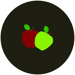 apple fruit. illustration for web and mobile design.