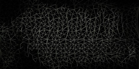 Light gray vector triangle mosaic template.