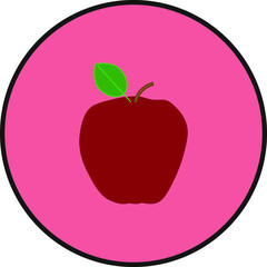 apple fruit. illustration for web and mobile design.