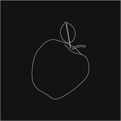 apple fruit. illustration for web and mobile design.