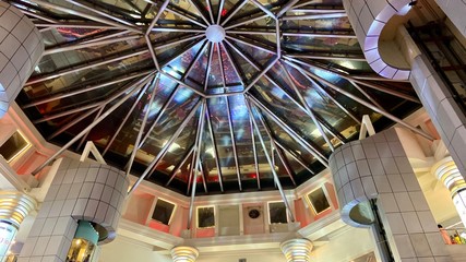 Modern Architectural abstract colorful background at jamuna future park, Dhaka