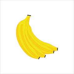 tropical banana fruit. illustration for web and mobile design.