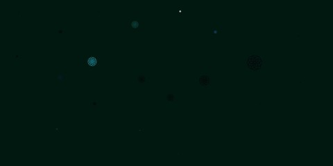 Light Blue, Green vector background with random forms.