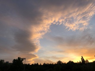 Fototapeta premium Sunset and the sky