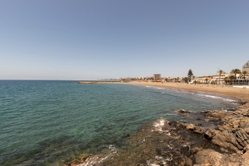 Playa de las Burras en Isla de Gran Canaria, España