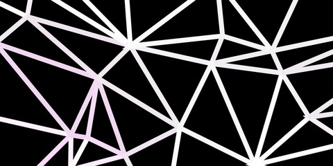 Fototapeta premium Light purple vector triangle mosaic backdrop.