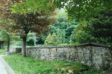 Kislovodsk national park - the biggest park in Europe, summer season, Mineral thermal springs, Caucasus, Russia