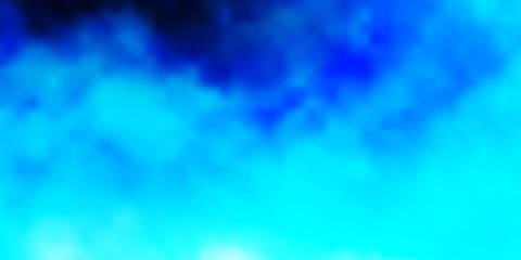 Light BLUE vector pattern with clouds. Shining illustration with abstract gradient clouds. Colorful pattern for appdesign.