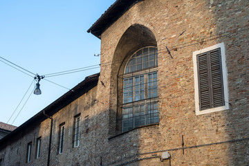 Fototapeta na wymiar Parma, Italy: old typical street