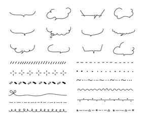 おしゃれな手書きの見出しやタイトルの装飾/素材/吹き出し