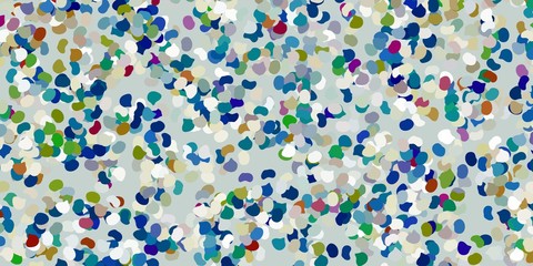 Light blue, yellow vector backdrop with chaotic shapes.