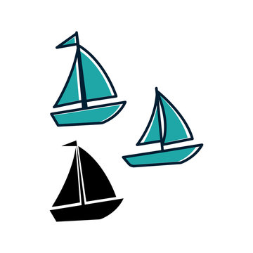 Sailing boats icon