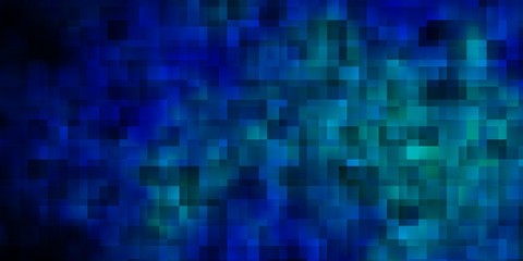 Dark BLUE vector template with rectangles.