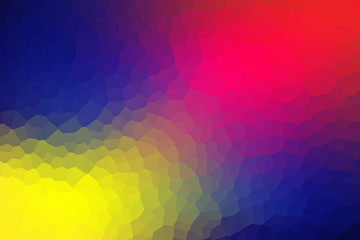 Red yellow blue crystallize background